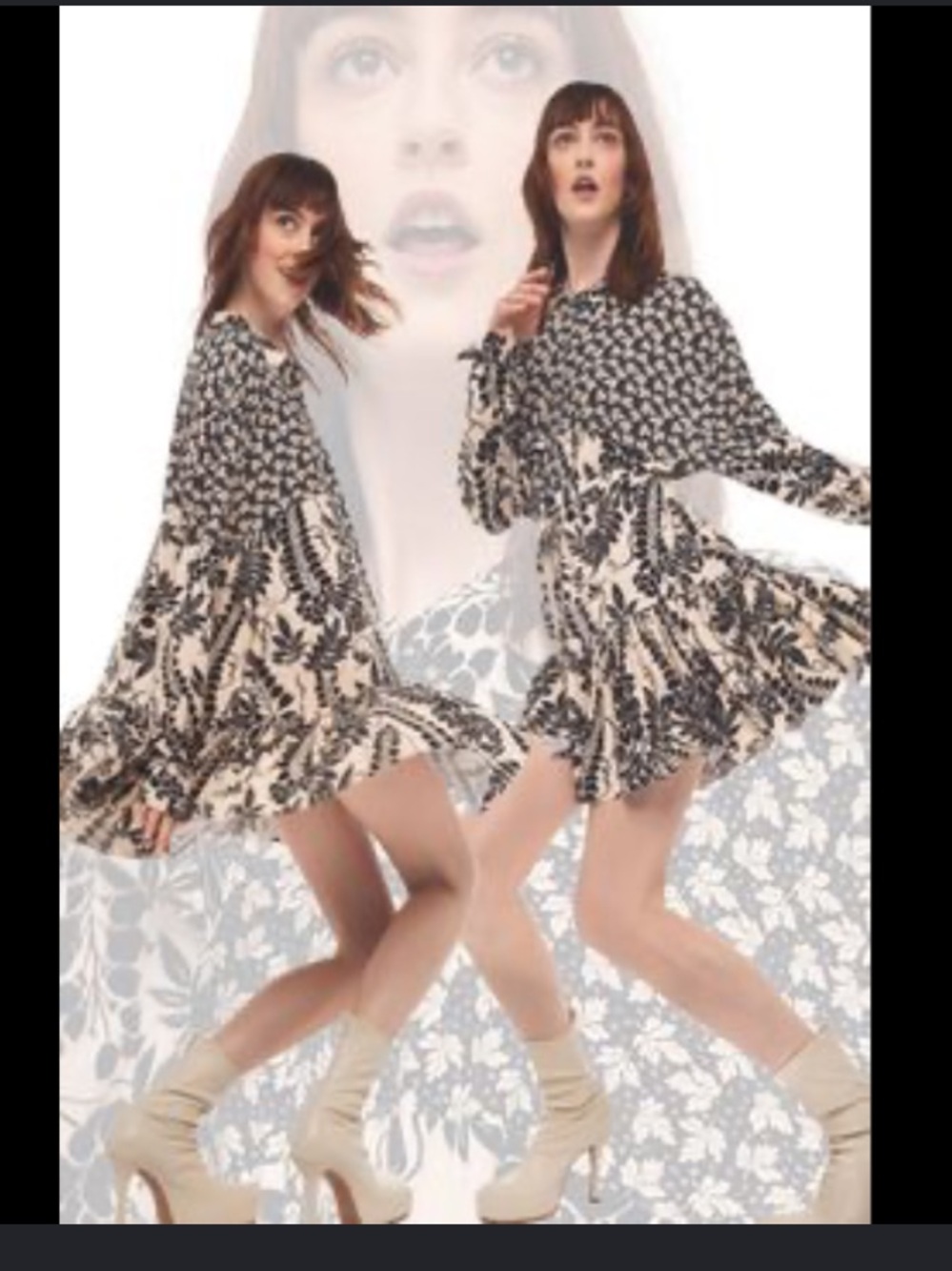 Norma Kamali EUC RARE PRINT!! Oversized BF dress